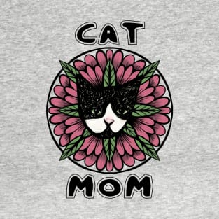 Tuxedo Cat Mom T-Shirt